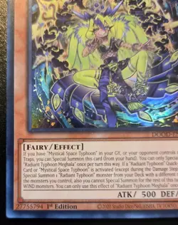 Radiant Typhoon Meghala DOOD-EN012 1st Ed Super Rare Doom Of Dimensions Yu-Gi-Oh - Image 4