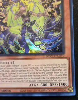 Radiant Typhoon Meghala DOOD-EN012 1st Ed Super Rare Doom Of Dimensions Yu-Gi-Oh - Image 5