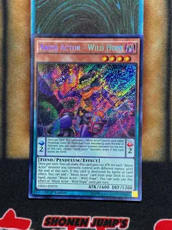 Yugioh Abyss Actor - Wild hope DESO-EN022 Secret Rare 1st Ed LP - Image 1