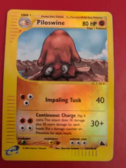 Piloswine Skyridge 43/144 Reverse Holo Pokemon Card WOTC Great Condition - Image 1