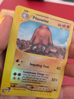Piloswine Skyridge 43/144 Reverse Holo Pokemon Card WOTC Great Condition - Image 4