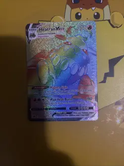 Pokemon TCG Heatran VMAX Astral Radiance Holo Card 191/189 Secret Rare - Image 1