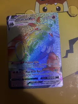 Pokemon TCG Heatran VMAX Astral Radiance Holo Card 191/189 Secret Rare - Image 2