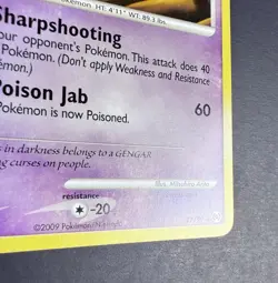Pokemon Gengar 17/99 Arceus Non-Holo Card 2009 TCG Rare - Image 4