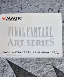 Magic The Gathering: Cloud, Ex-SOLDIER Art Card (Gold-Stamped Signature) - Image 2