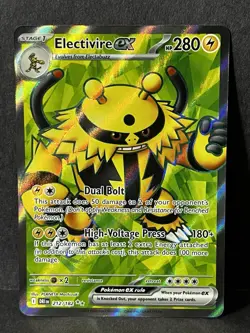 Pokemon TCG Electivire EX Holo Card 212/182 Ultra Rare, 2025, Destined Rivals - Image 1