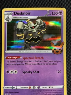 Pokemon Dusknoir Trick Or Trade Holo Rare Card 071/185 NM - Image 3