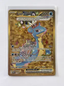 Pokemon TCG Lapras Ex Tera Holo Card 164 Promo Black Star NM - Image 1