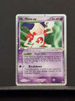Mr. Mime ex 110/112 Firered & Leafgreen Holo Rare Vintage Pokemon Card - Image 1