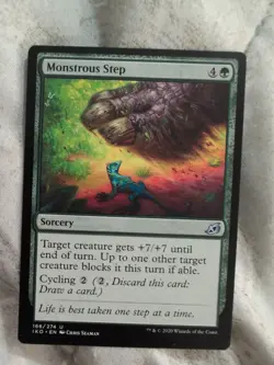 2020 MTG Monstrous Step IKO 166/274 Green Sorcery NM Uncommon - Image 1