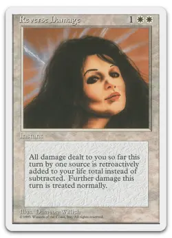 Reverse Damage (LP) Fourth Edition 4ED Magic MTG - Image 1
