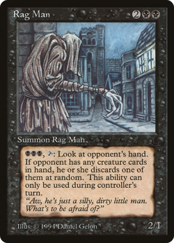 Rag Man (HP) The Dark DRK Magic MTG - Image 1