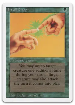 Instill Energy (NM) Revised Edition 3ED Magic MTG - Image 1