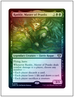 1x Rankle, Master of Pranks, Foil, Magic the Gathering MTG NM - Image 1
