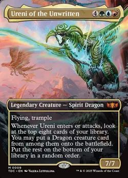 Ureni of the Unwritten (Foil Borderless) (NM) Tarkir: Dragonstorm - MTG - Image 1