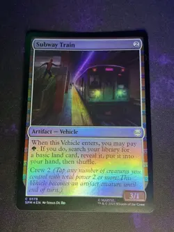 MTG * Subway Train (Foil) Spider-Man * 1X * NM - Image 1