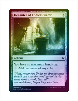 1x Decanter of Endless Water, Foil, Magic the Gathering MTG NM - Image 1