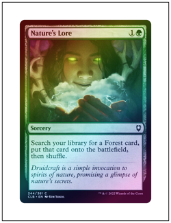 1x Nature's Lore, Foil, Magic the Gathering MTG NM - Image 1