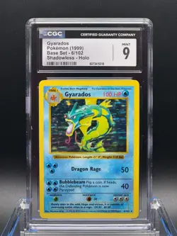 CGC 9 MINT ✨ - Gyarados 006/102 Base Set (Shadowless) Holo - 1999 Pokemon - Image 1