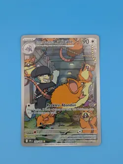 Team Rockets Raticate Illustration Rare Sv10: Destined Rivals 202/182 Pokemon - Image 1