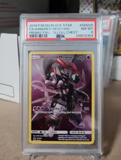 Armored Mewtwo Black Star Promo SM228 PSA 8 English Pokemon 2019 Sun & Moon - Image 1