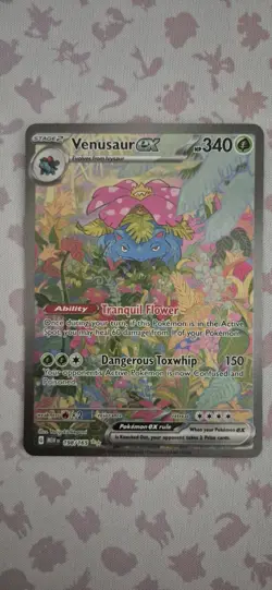 Pokemon TCG: S&V 151 Venusaur 198/165 Alakazam 201/165 SIR Full Art Holo NM Lot - Image 2