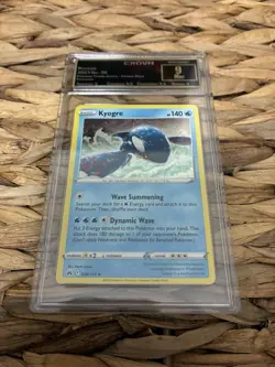 Pokemon TCG Crown Zenith Kyogre Swirl 036/159 Cosmos Holo Rare (2023) - Image 1