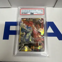 2017 POKEMON XY BLACK STAR PROMO PREM TRAINER XY COLL FULL ART/YVELTAL EX PSA 7 - Image 1