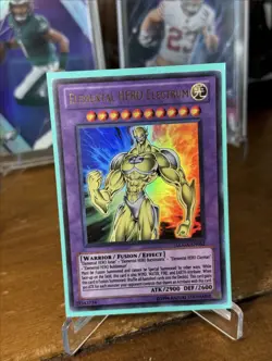Yugioh - Elemental HERO Electrum LCGX-EN052 LP Unlimited Ultra Rare - Image 1