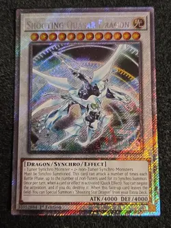 Shooting Quasar Dragon Platinum Secret Rare RA04-EN158 Yugioh - Image 1