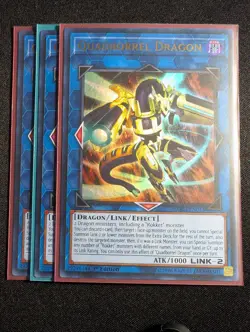 Yugioh - 3x Quadborrel Dragon SDRR-EN043 1st Edition Ultra Rare NM - Image 1