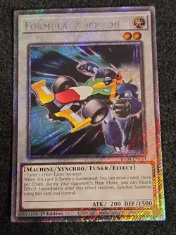 Yugioh Formula Synchron RA04-EN143 Platinum Secret Rare 1st Ed NM - Image 1