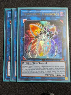 Yugioh - 3x Topologic Zeroboros SDRR-EN041 1st Edition Ultra Rare NM - Image 1