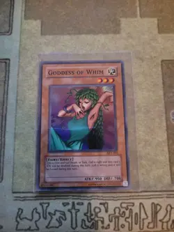 YUGIOH GODDESS OF WHIM MP1-003 SUPER UNLIMITED ED MP MCD PROMO - Image 1