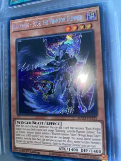 YuGiOh! - Blackwing - Sudri the Phantom Glimmer MP23-EN155 Prismatic Secret Rare - Image 2