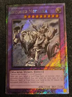 Yugioh! Invoked Mechaba - RA04-EN279 - Platinum Secret Rare - 1st Edition Near M - Image 1