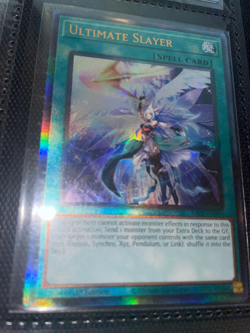 Yugioh Ultimate Slayer RA02-EN070 1st Edition Prismatic Ultimate Rare NM - Image 1