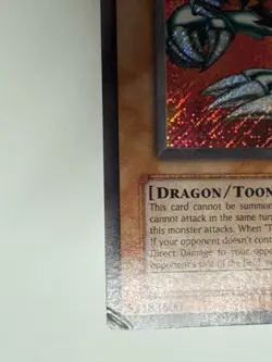 Blue-Eyes Toon Dragon MRL-000 Magic Ruler-Unlimited Edition Secret Rare Yugioh 2 - Image 5