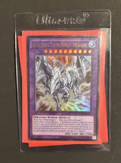 Yugioh Blue-Eyes Twin Burst Dragon LCKC-EN058 Ultra Rare NM - Image 1