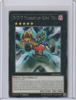 Yugioh CORE-EN052 D/D/D Marksman King Tell - Rare 1st Edition - Image 1