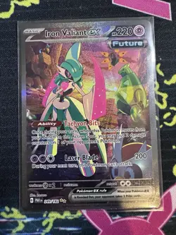 Iron Valiant EX 249/182 Sv04 - Paradox Rift SIR HOLO- NM - Pokemon Card - TCG - Image 1