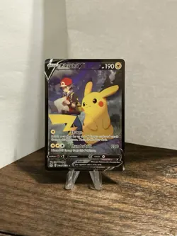 Pokemon TCG Pikachu v TG16/TG30 Lost Origin 2022 Full Art Holo Ultra Rare Card - Image 1