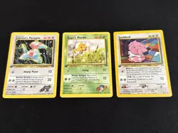 3 Pokemon Cards - 1st Edition - Vintage - Gym Heros - Neo - Image 1