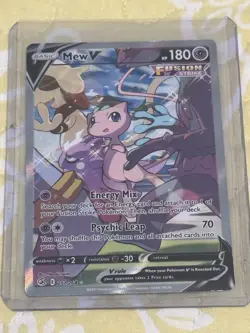 Pokemon TCG Fusion Strike Holo Mew v Alt Art Ultra Rare Card 251/264 SHIPS ASAP! - Image 1