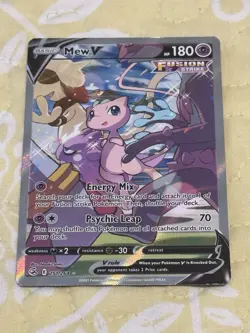 Pokemon TCG Fusion Strike Holo Mew v Alt Art Ultra Rare Card 251/264 SHIPS ASAP! - Image 3