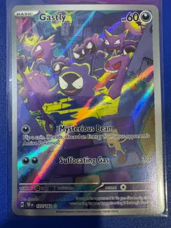 Pokemon TCG Temporal Forces Ghastly Card 177/162 Illustration Rare - Image 2