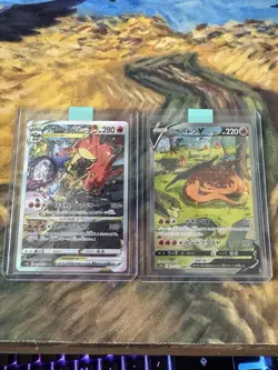 Pokemon Card VSTAR Universe Charizard VSTAR SAR & Charizard V SAR Set s12a - Image 1