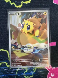 Pokemon TCG Joltik Paradox Rift Holo Card 196/182 Illustration Rare, Near Mint - Image 1
