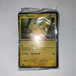 Sealed Pokemon TCG Snowflake Stamped Pikachu Holiday Calendar 025/165 Promo Card - Image 1