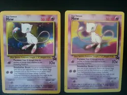 Mew Holo rare Black Star Promo Lot Both #9 and #8 Holo Pokemon card NEAR MINT - Image 1